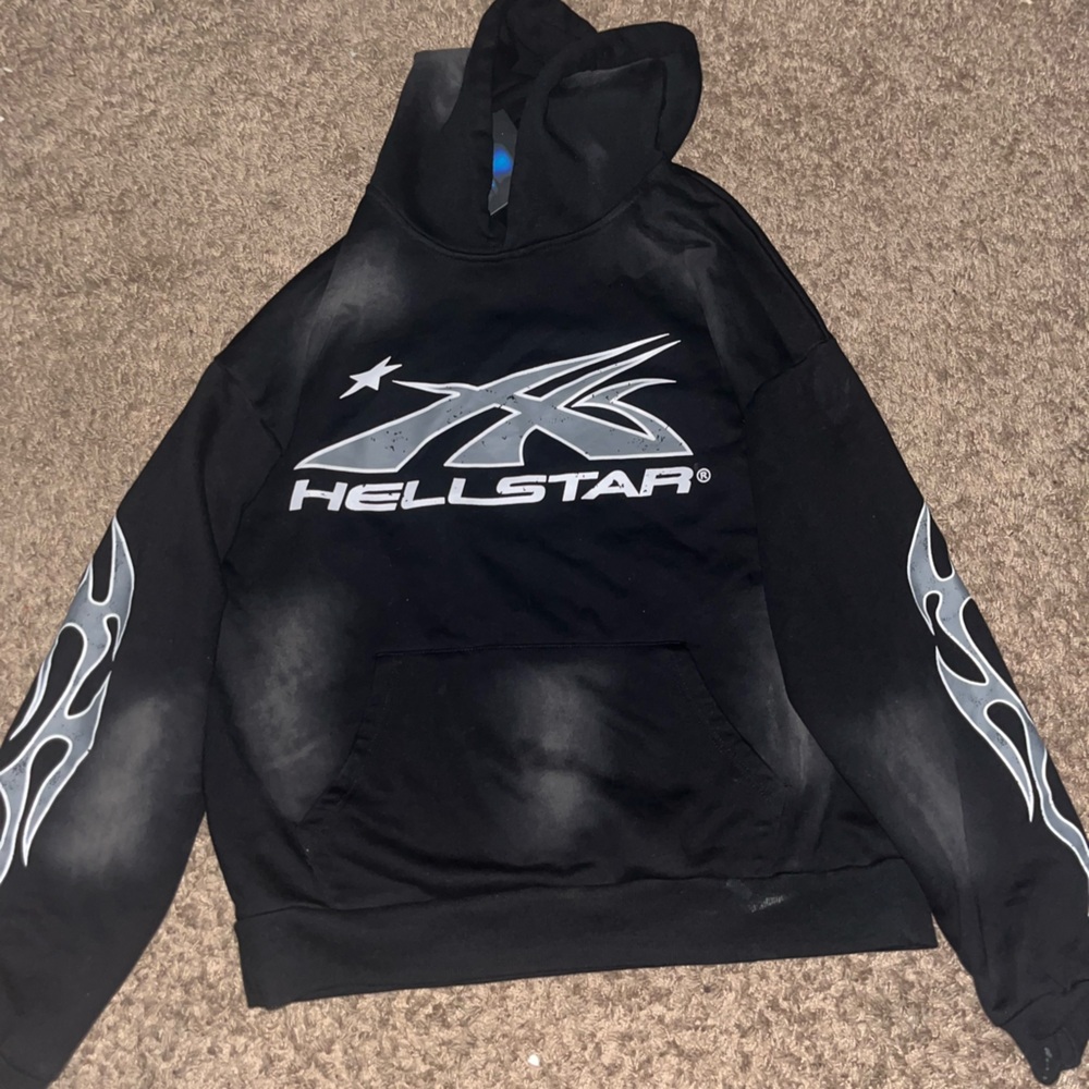 Hellstar Black Graphic Hoodie